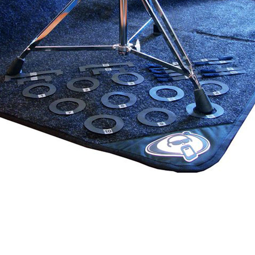 Protection Racket 26-Piece Drum Mat Markers Set with Numbered Stand Feet and Bass Drum Markers