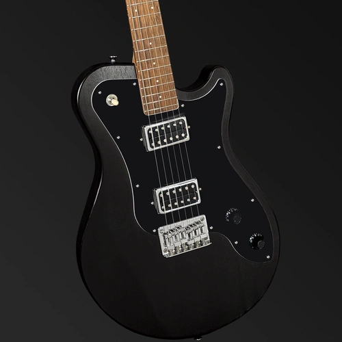 Pratley DVR Single Cutaway Solid Queensland Blue Fig Body Electric Guitar Natural Black [PRDVR-22-BK]