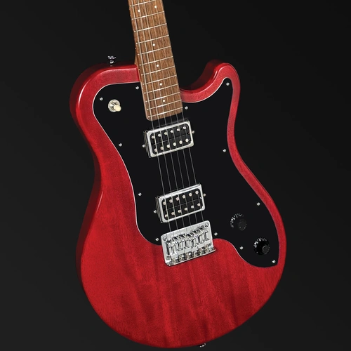 Pratley DVR Single Cutaway Solid Qld Blue Fig Body Electric Guitar Natural Red PRDVR-22-R
