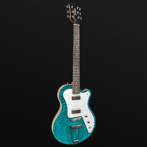 Pratley Indigo Pro Single Cutaway Solid Body Electric Guitar Transparent Lagoon Blue [PRINDI-M22P-TLB]