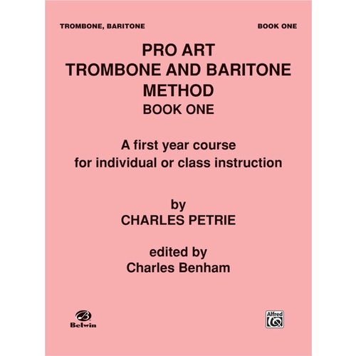 Pro Art Method Book 1 Trombone Euph