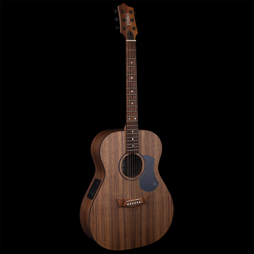 Pratley Classic Series OM Acoustic Guitar - Solid Blackwood Top & B/S, AA Grade Teak Fretboard, Queensland Maple Neck, L.R. Baggs Pickup