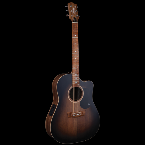 Pratley Premier Dreadnought Cutaway All Solid Blackwood Vintage Black Burst Electric Guitar PRPD-SCE-BWVB