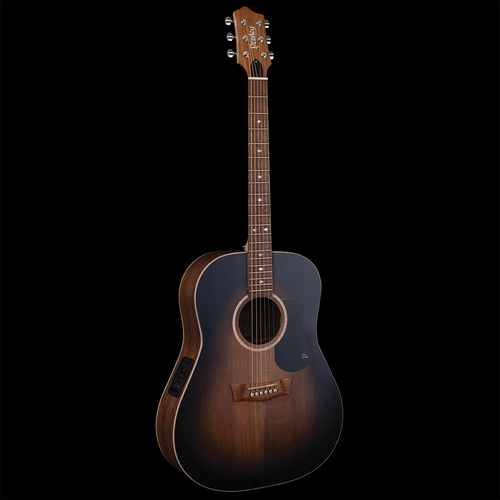 Pratley Premier Dreadnought Solid Blackwood Vintage Black Burst Top Electric Guitar PRPD-SE-BWVB