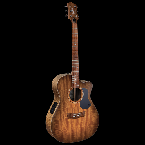 Pratley Premier OM Cutaway All Solid Maple Electric Guitar - Smoke Burst Finish
