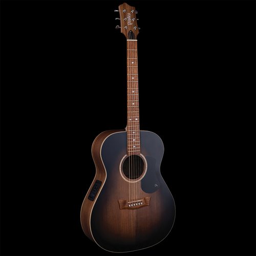 Pratley Premier OM All Solid Blackwood Vintage Black Burst Top Electric Guitar