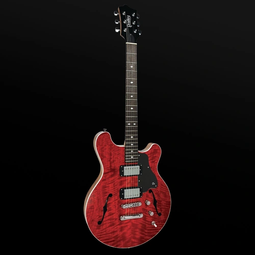 Pratley RBJ22 Double Cut Semi-Hollow Electric Guitar Transparent Cherry Red [PRRBJ22-TCR]