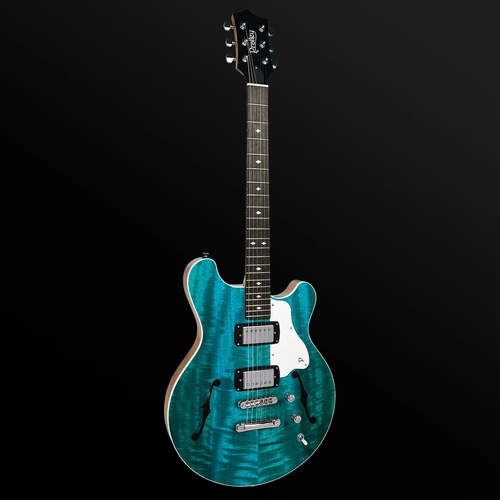 Pratley RBJ22 Double Cut Semi-Hollow Electric Guitar Transparent Lagoon Blue [PRRBJ22-TLB]