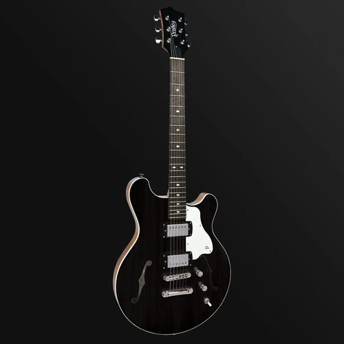 Pratley RBJ22 Double Cut Semi-Hollow Electric Guitar Transparent Midnight Black [PRRBJ22-TMB]
