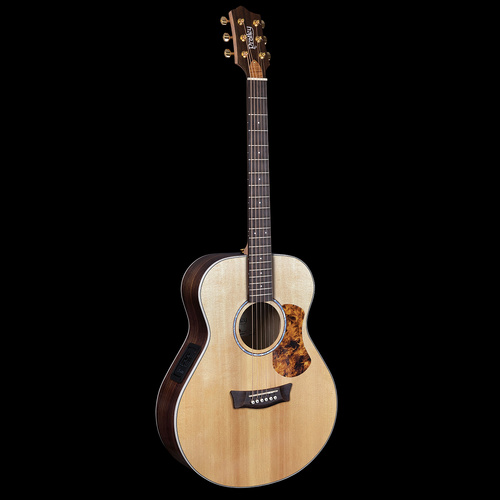 Pratley Studio Series Concert Acoustic Guitar - Solid Indian Rosewood B/S & AAA Sitka Spruce Top, Premium Wenge Fretboard, L.R. Baggs Pickup