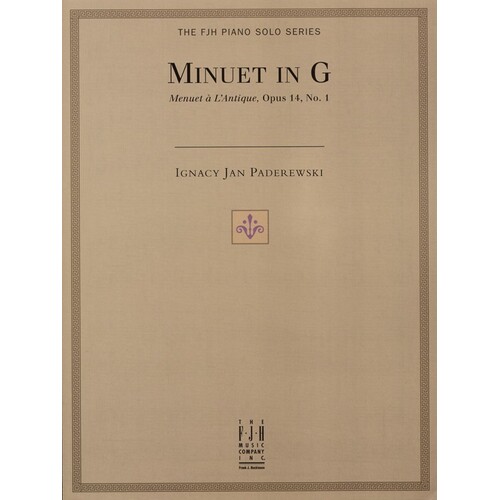 Paderewski - Minuet In G (Sheet Music)