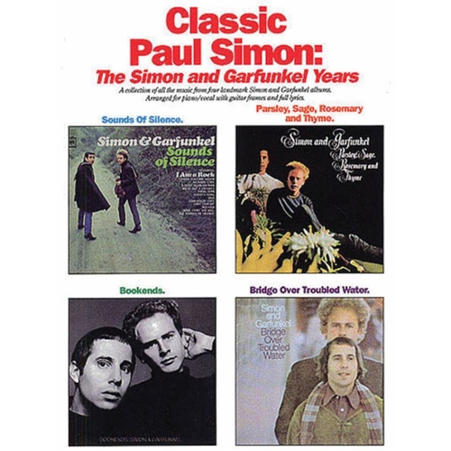 Classic Paul Simon - Simon and Garfunkel Years PVG (Softcover Book)