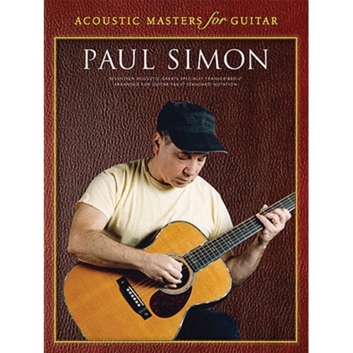 Paul Simon - Acoustic Masters For Guitar TAB (Softcover Book)