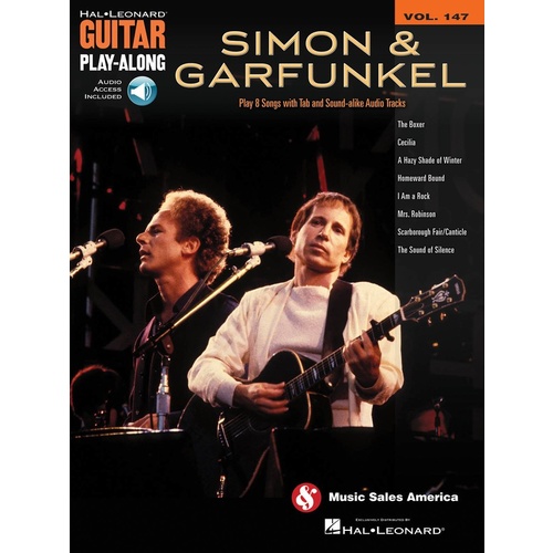 Simon And Garfunkel Guitar Play Along Book/CD V147