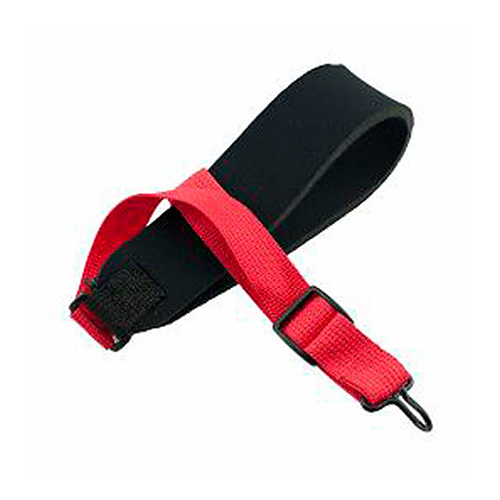 Perris Neoprene Padded Saxophone Strap - Red Poly Pro, Adjustable Length, Coated Metal Hook