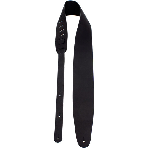 Perris 3.5" Black Leather Guitar Strap, Adjustable 41" to 56"
