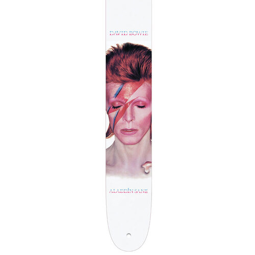 Perris 2.5" Licensed David Bowie Leather Guitar Strap with Hi-Res Artwork