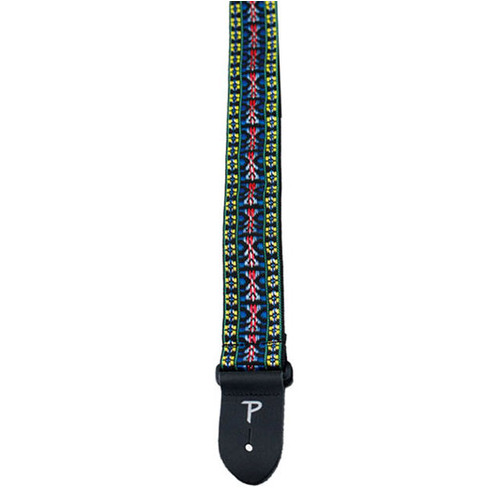 Perris 2" Poly Pro Hootenanny Guitar Strap with Leather Ends, Adjustable 39" to 58"