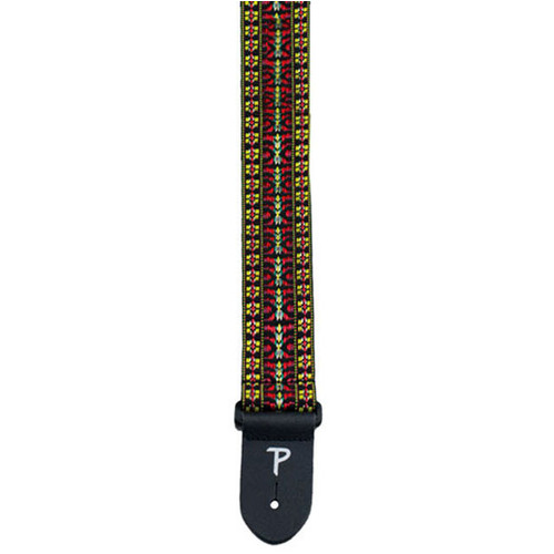 Perris 2" Poly Pro Hootenanny Guitar Strap with Leather Ends, Adjustable 39" to 58"