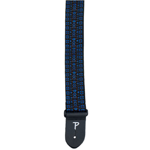 Perris 2" Poly Pro Hootenanny Guitar Strap with Leather Ends, Adjustable 39" to 58"