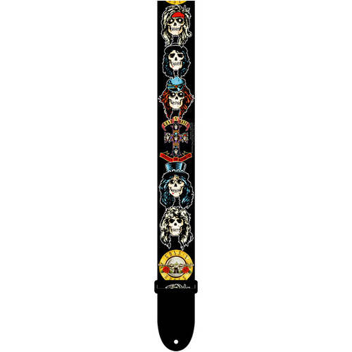 Perris 2" Guns N Roses Licensed Guitar Strap with Adjustable Length 39" to 58"