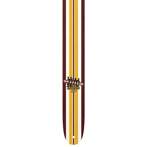 Perris 2.5" Leather Beach Boys Surfboard Design Guitar Strap, Adjustable 44.5" to 53"