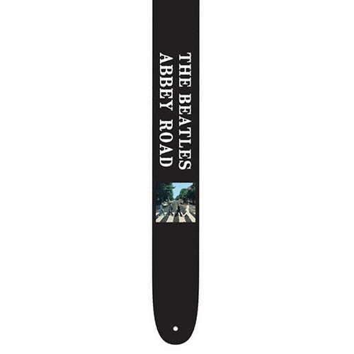 Perris 2.5" Vegan Vinyl Beatles Guitar Strap - Adjustable 44.5" to 53" Length, High Resolution Imaging