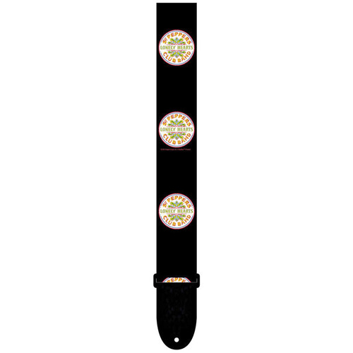 Perris 2" Polyester "Sgt Peppers" Licensed Beatles Guitar Strap with Vegan Ends, Adjustable 39" to 58"