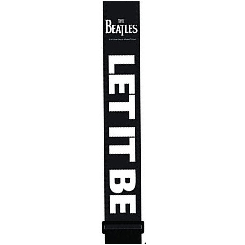 Perris 2" Polyester "Let It Be" Licensed Beatles Guitar Strap, Adjustable 39" to 58" with Vegan Ends