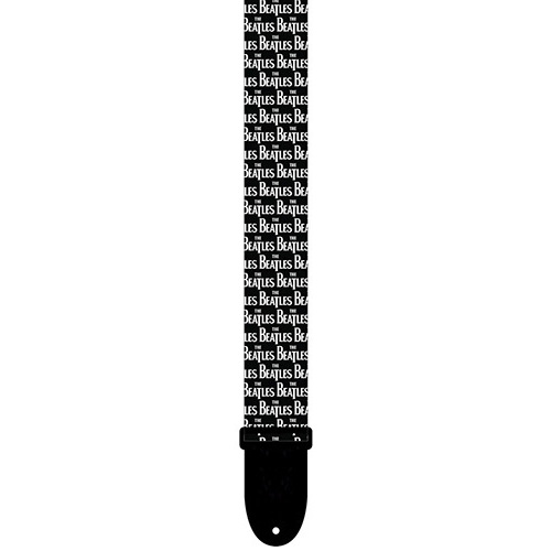 Perris 2" Polyester The Beatles Logo Licensed Guitar Strap with Vegan Ends, Adjustable 39" to 58"