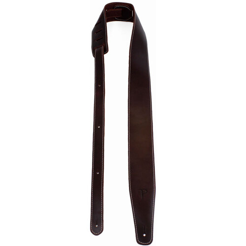 Perris 2.5" Adjustable Baseball Leather Guitar Strap in Wine