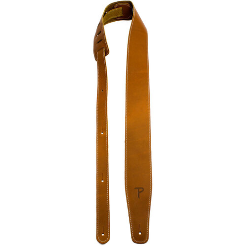 Perris 2.5" Baseball Leather Guitar Strap, Adjustable 41" to 56", Sunflower Color