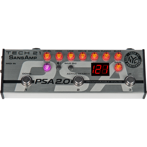 Tech 21 SansAmp PSA 2.0 Programmable Analog Preamp Pedal