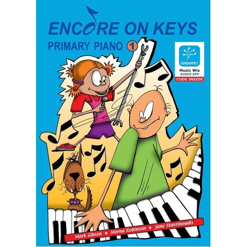 Encore on Keys Primary Piano Level 1 Book with Audio Files & Flash Cards