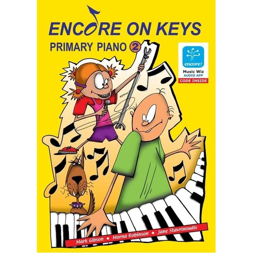 Encore on Keys Primary Piano Level 2 Book with Audio Files & Flash Cards