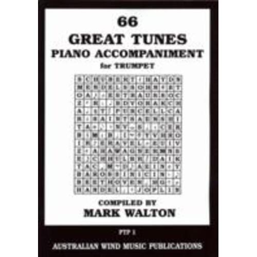 66 Great Tunes Trumpet Piano Accompaniment (Softcover Book)