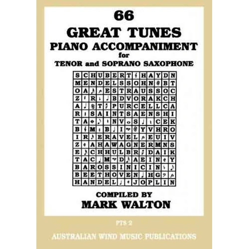 66 Great Tunes Piano Accompaniment for Tenor Saxophone
