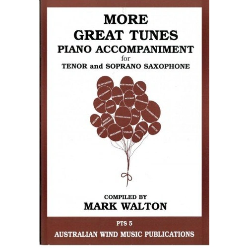 More Great Tunes Piano Accompaniment for Tenor Saxophone