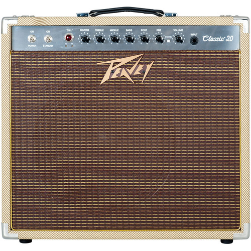 Peavey Classic 20-112 Guitar Amp Combo 20-Watt 1x12" Electric Tube Amplifier with Footswitch