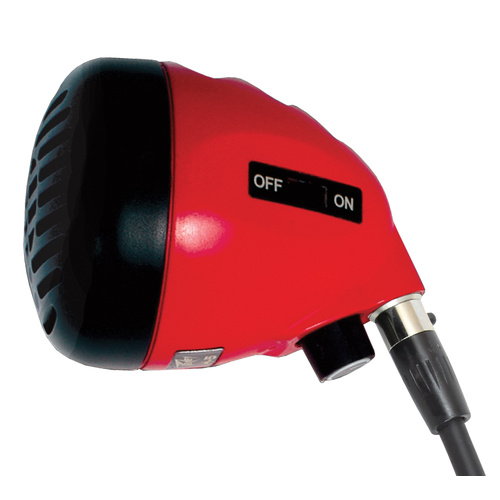 Peavey H-5C Cherry Bomb Harmonica Microphone Red & Black with On/Off Switch and Volume Control, Includes Mini-XLR to 1/4" Cable and Hardshell Case