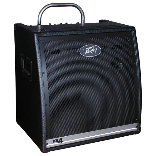 Peavey KB4 Keyboard Amplifier 75W 1x15" PA System with 4 Channels, XLR Inputs, Stereo Effects Loop, and Built-in Casters