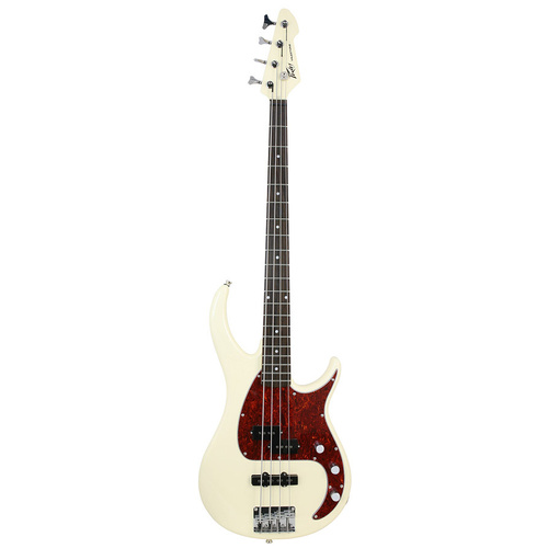 Peavey Milestone Series Electric Bass Guitar 4 String in Ivory with Powerplate Technology