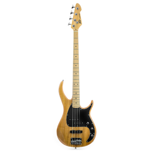 Peavey Milestone Series 4 String Electric Bass Guitar Natural Finish