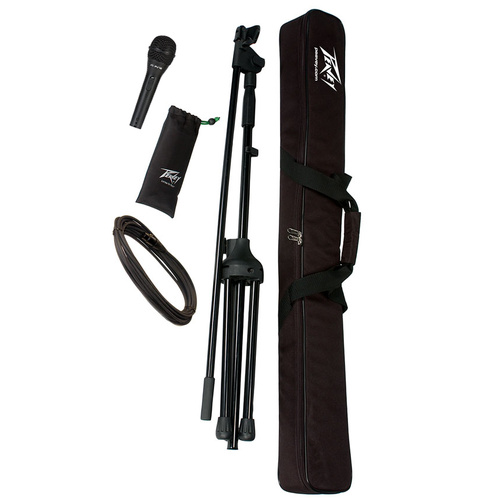 Peavey PVi2 Dynamic Microphone and Boom Stand Package with Accessories