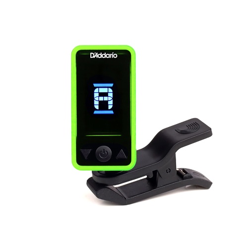 Eclipse Headstock Tuner, Green, by D'Addario