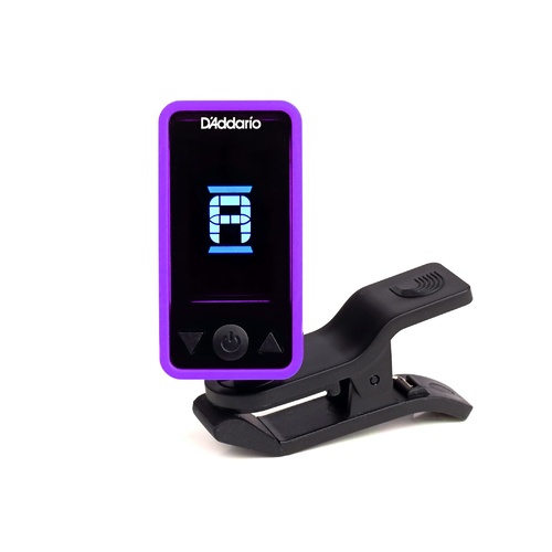 Eclipse Headstock Tuner, Purple, by D'Addario