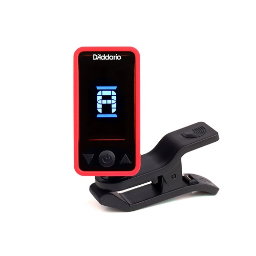 Eclipse Headstock Tuner, Red, by D'Addario