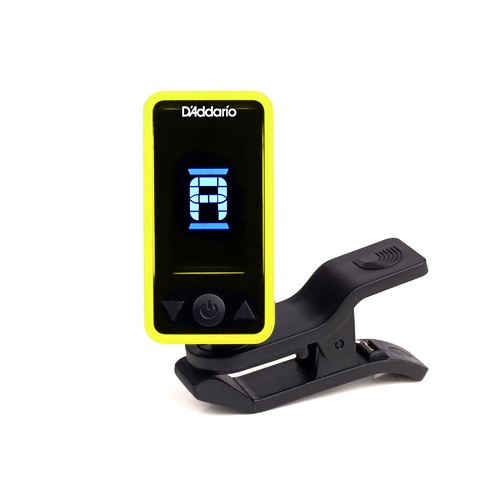 Eclipse Headstock Tuner, Yellow, by D'Addario