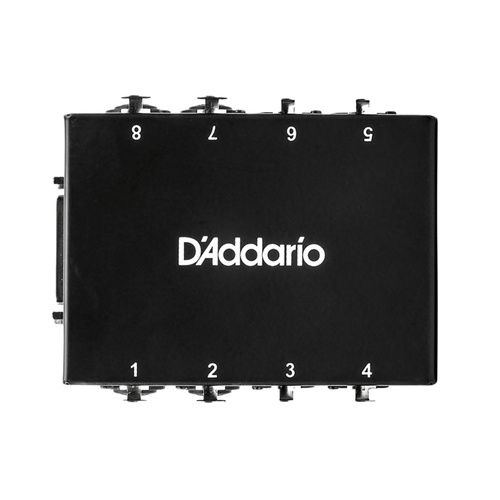 D'Addario 8 Channel Stage Box with 4 XLR and 4 XLR/1/4" Combo Jacks, Rugged Enclosure, DB25 Connector for Stage and Studio Use