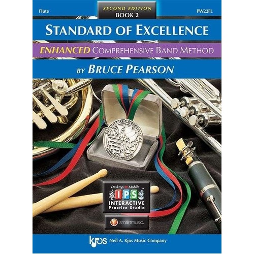 Standard of Excellence Book 2 Flute by Bruce Pearson, 48 Pages, Neil A. Kjos Music Company